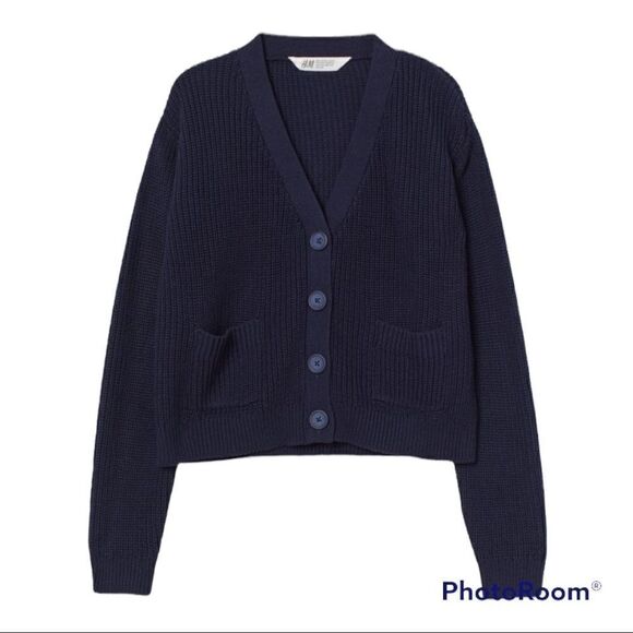 H&M Girl Knit  Cardigan with Pockets sz 16/18 - Picture 1 of 6